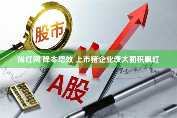 尚红网 降本增效 上市猪企业绩大面积飘红