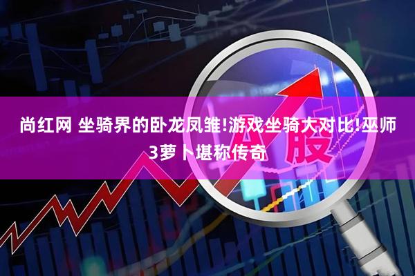 尚红网 坐骑界的卧龙凤雏!游戏坐骑大对比!巫师3萝卜堪称传奇