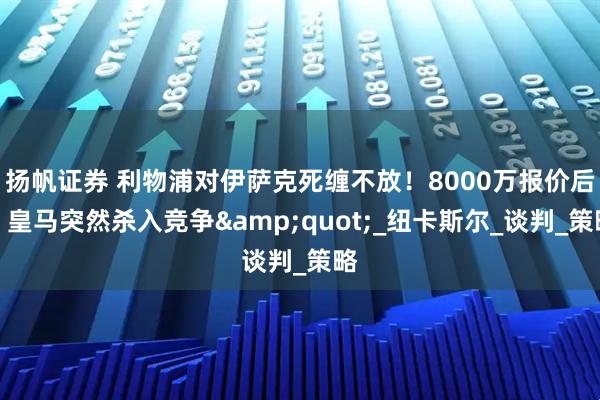 扬帆证券 利物浦对伊萨克死缠不放！8000万报价后，皇马突然杀入竞争&quot;_纽卡斯尔_谈判_策略