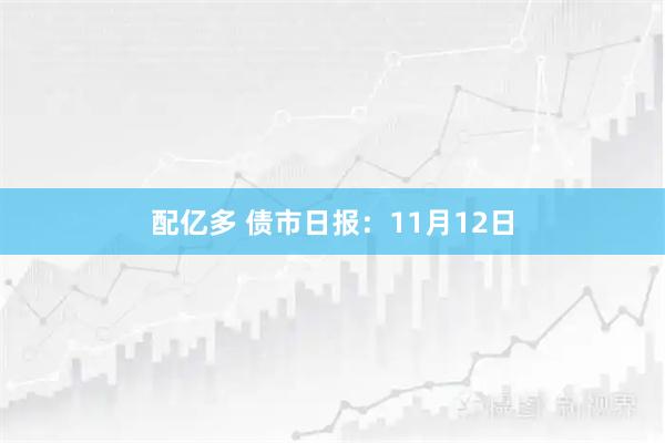 配亿多 债市日报:11月12日